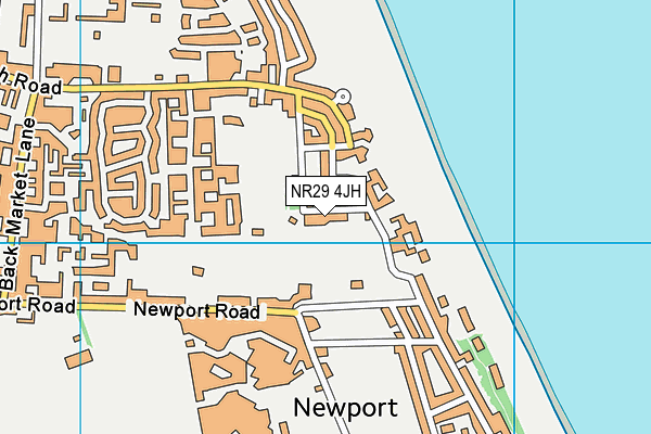 NR29 4JH map - OS VectorMap District (Ordnance Survey)