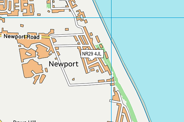 NR29 4JL map - OS VectorMap District (Ordnance Survey)