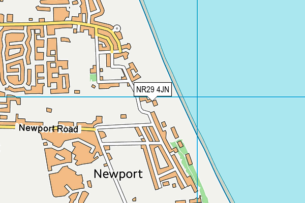 NR29 4JN map - OS VectorMap District (Ordnance Survey)