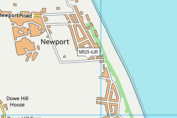 NR29 4JR map - OS VectorMap District (Ordnance Survey)