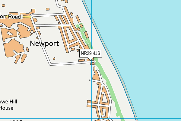 NR29 4JS map - OS VectorMap District (Ordnance Survey)