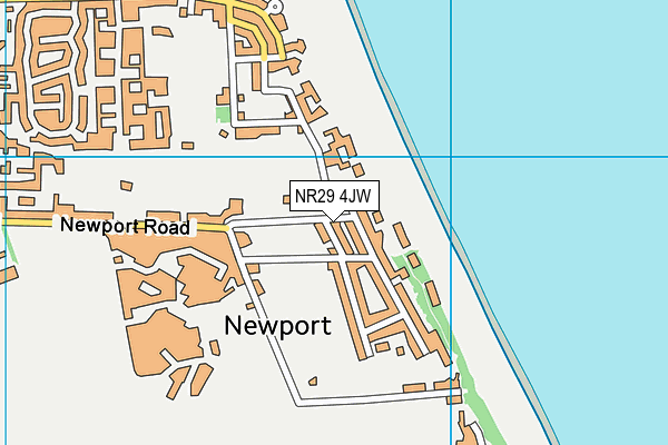 NR29 4JW map - OS VectorMap District (Ordnance Survey)