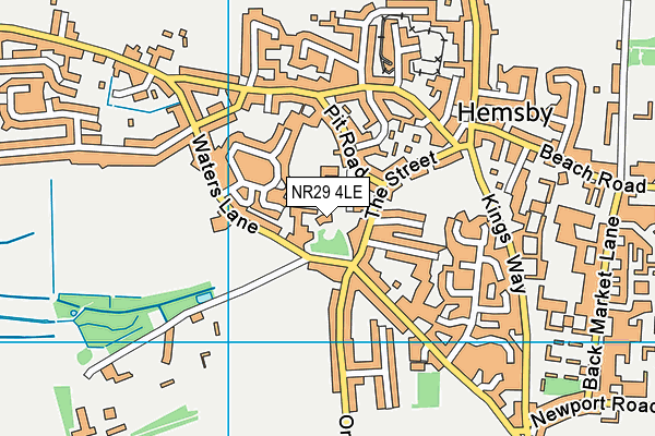 NR29 4LE map - OS VectorMap District (Ordnance Survey)
