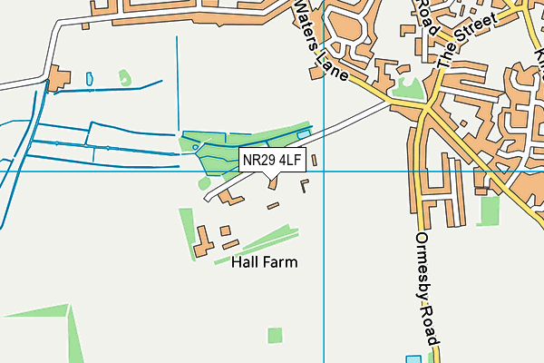 NR29 4LF map - OS VectorMap District (Ordnance Survey)