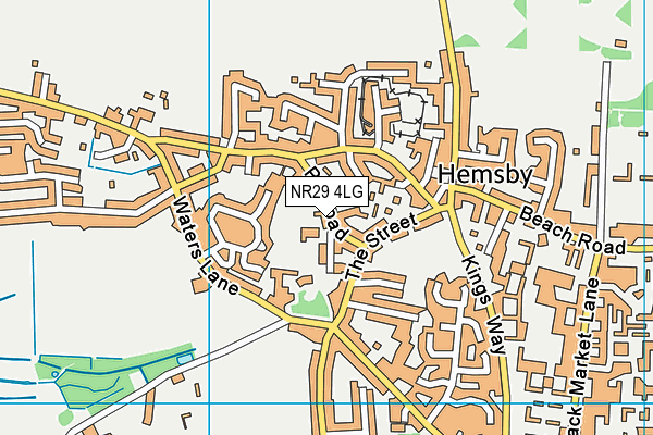 NR29 4LG map - OS VectorMap District (Ordnance Survey)