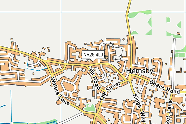NR29 4LJ map - OS VectorMap District (Ordnance Survey)
