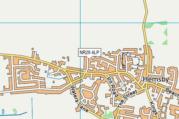 NR29 4LP map - OS VectorMap District (Ordnance Survey)