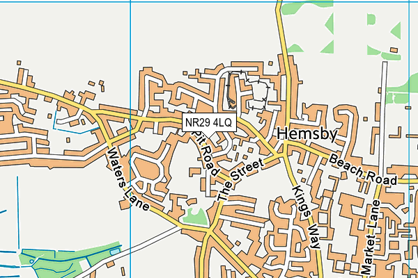 NR29 4LQ map - OS VectorMap District (Ordnance Survey)