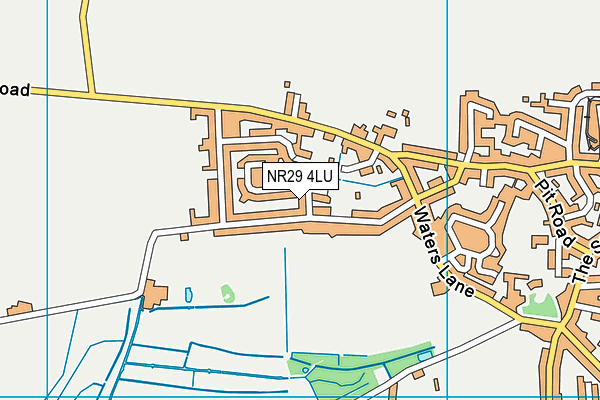 NR29 4LU map - OS VectorMap District (Ordnance Survey)