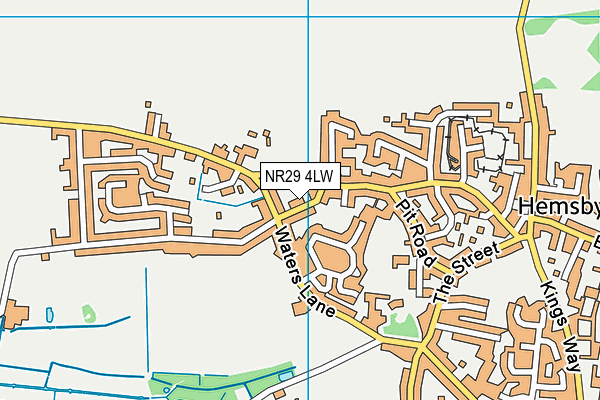 NR29 4LW map - OS VectorMap District (Ordnance Survey)