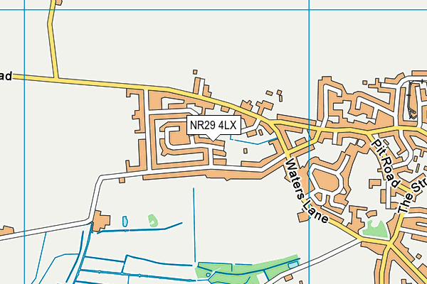 NR29 4LX map - OS VectorMap District (Ordnance Survey)