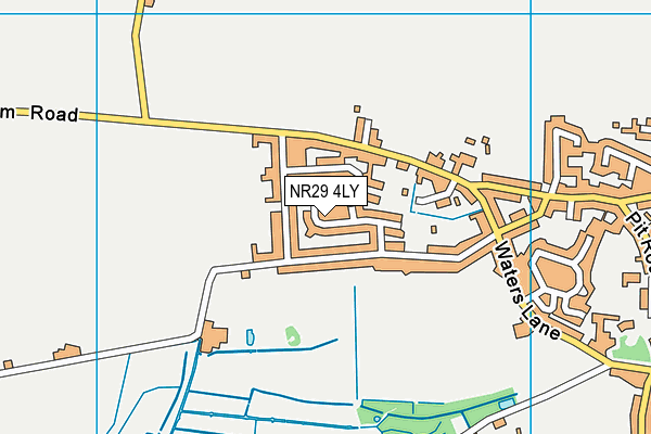 NR29 4LY map - OS VectorMap District (Ordnance Survey)