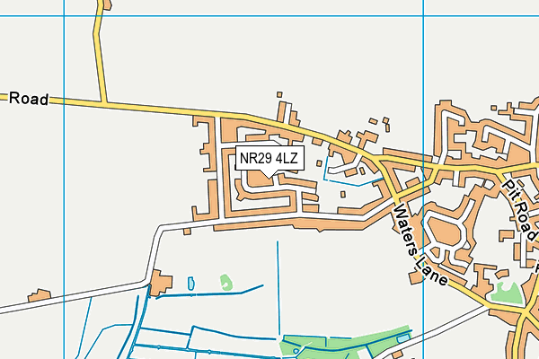 NR29 4LZ map - OS VectorMap District (Ordnance Survey)