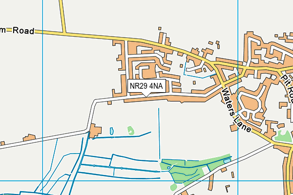 NR29 4NA map - OS VectorMap District (Ordnance Survey)