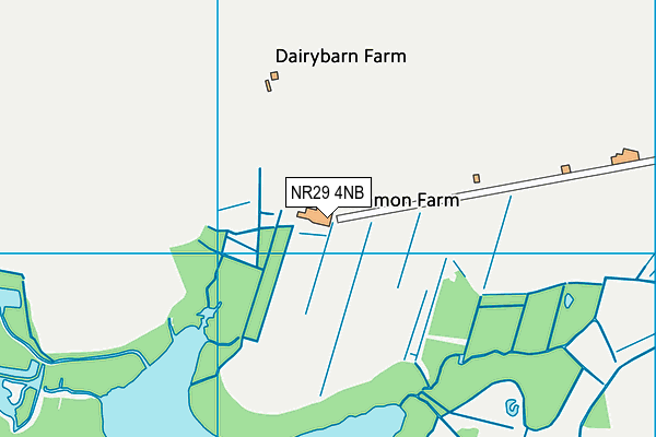 NR29 4NB map - OS VectorMap District (Ordnance Survey)