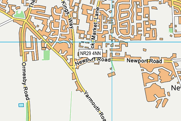 NR29 4NN map - OS VectorMap District (Ordnance Survey)