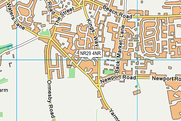 NR29 4NR map - OS VectorMap District (Ordnance Survey)