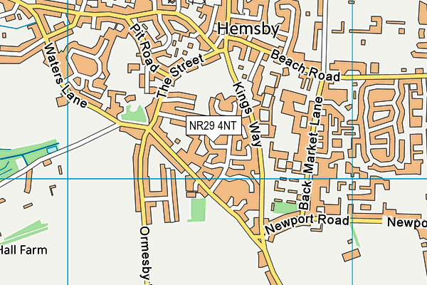 NR29 4NT map - OS VectorMap District (Ordnance Survey)