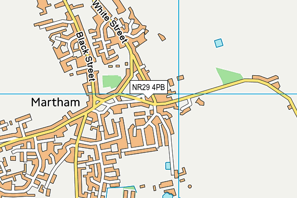 NR29 4PB map - OS VectorMap District (Ordnance Survey)