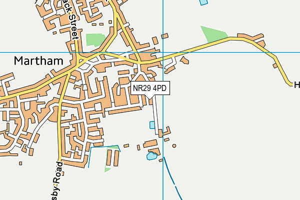 NR29 4PD map - OS VectorMap District (Ordnance Survey)