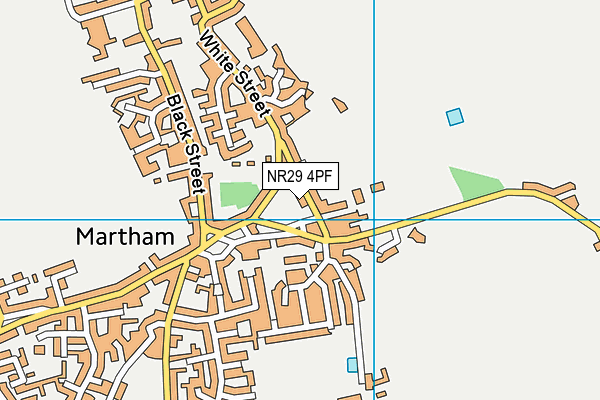 NR29 4PF map - OS VectorMap District (Ordnance Survey)