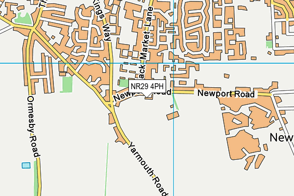NR29 4PH map - OS VectorMap District (Ordnance Survey)
