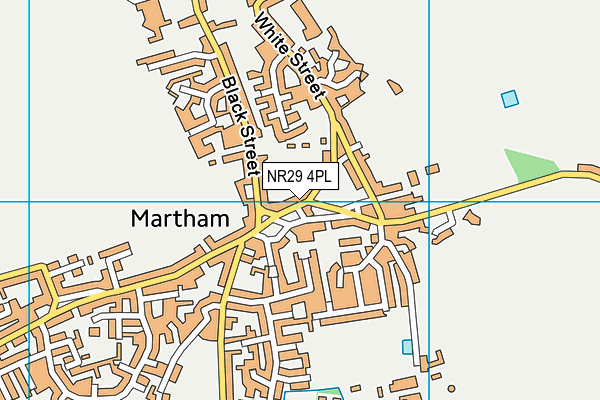 NR29 4PL map - OS VectorMap District (Ordnance Survey)