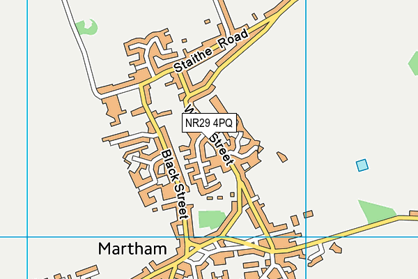NR29 4PQ map - OS VectorMap District (Ordnance Survey)