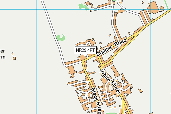 NR29 4PT map - OS VectorMap District (Ordnance Survey)