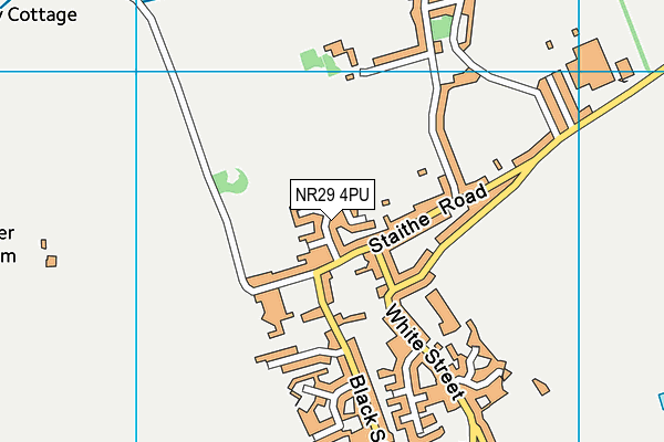 NR29 4PU map - OS VectorMap District (Ordnance Survey)