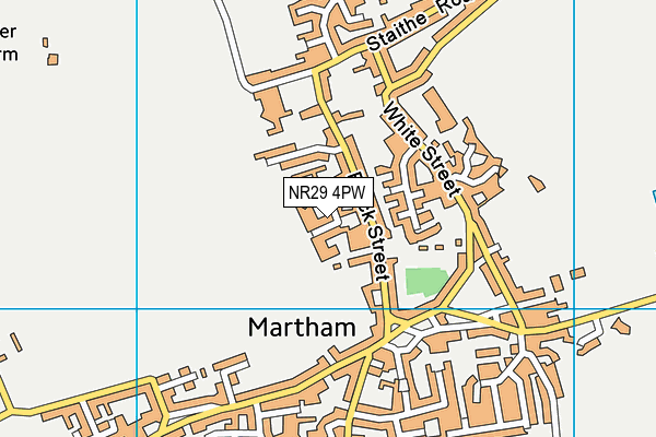 NR29 4PW map - OS VectorMap District (Ordnance Survey)