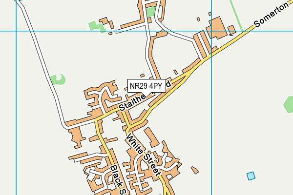 NR29 4PY map - OS VectorMap District (Ordnance Survey)