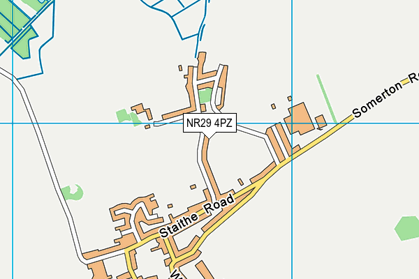 NR29 4PZ map - OS VectorMap District (Ordnance Survey)