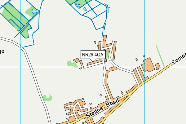 NR29 4QA map - OS VectorMap District (Ordnance Survey)