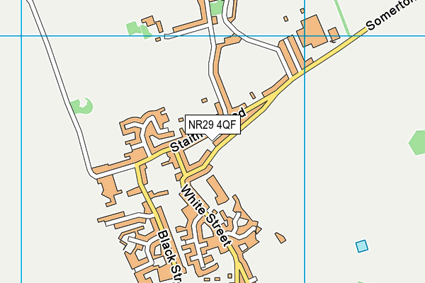 NR29 4QF map - OS VectorMap District (Ordnance Survey)