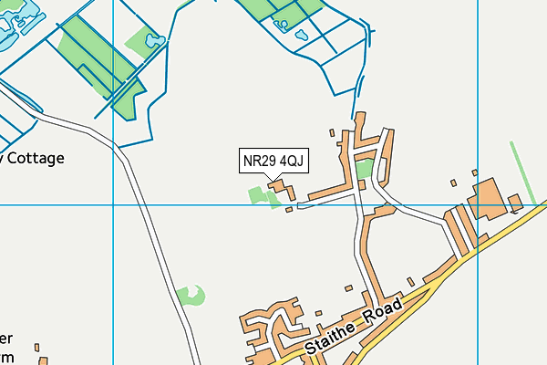 NR29 4QJ map - OS VectorMap District (Ordnance Survey)