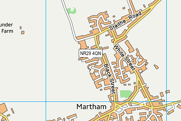 NR29 4QN map - OS VectorMap District (Ordnance Survey)
