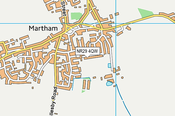 NR29 4QW map - OS VectorMap District (Ordnance Survey)