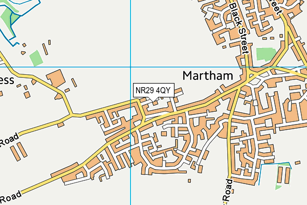 NR29 4QY map - OS VectorMap District (Ordnance Survey)