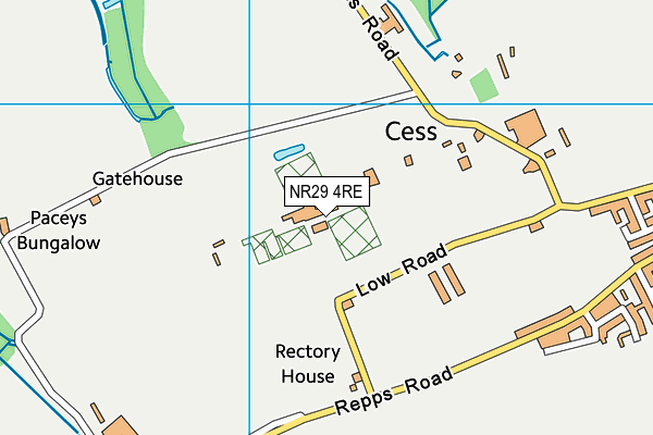 NR29 4RE map - OS VectorMap District (Ordnance Survey)