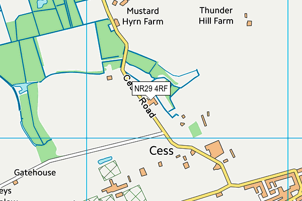 NR29 4RF map - OS VectorMap District (Ordnance Survey)