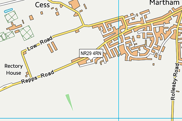 NR29 4RN map - OS VectorMap District (Ordnance Survey)