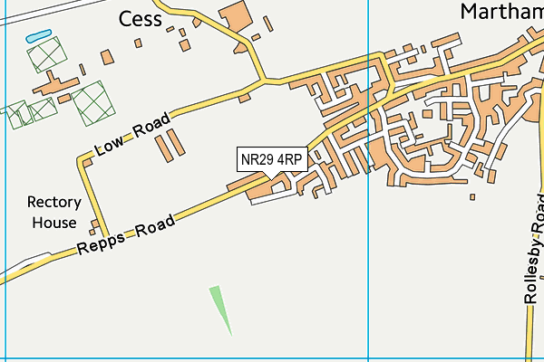 NR29 4RP map - OS VectorMap District (Ordnance Survey)