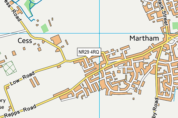 NR29 4RQ map - OS VectorMap District (Ordnance Survey)
