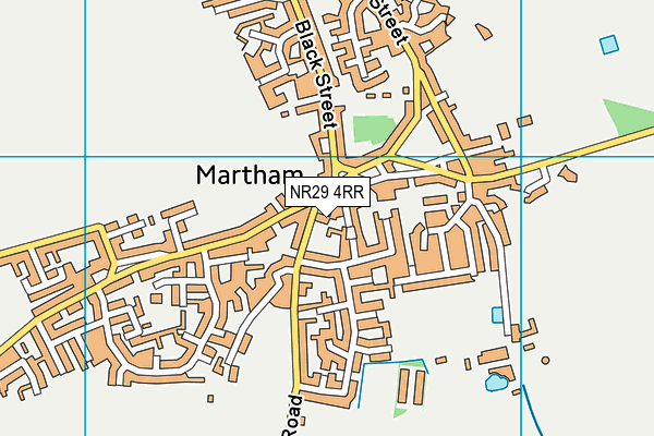 NR29 4RR map - OS VectorMap District (Ordnance Survey)