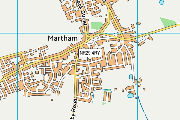 NR29 4RY map - OS VectorMap District (Ordnance Survey)