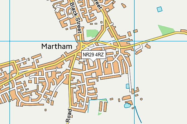 NR29 4RZ map - OS VectorMap District (Ordnance Survey)