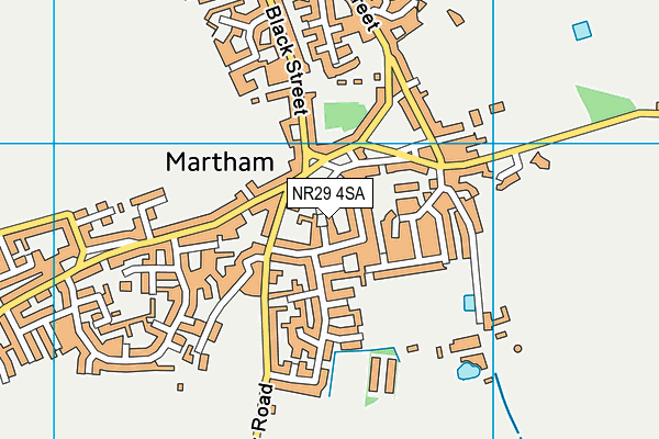 NR29 4SA map - OS VectorMap District (Ordnance Survey)
