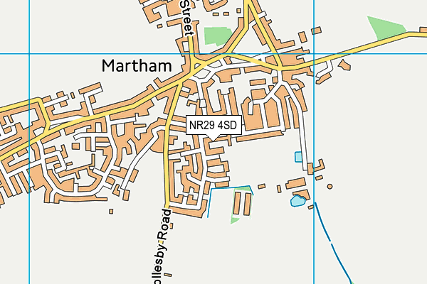 NR29 4SD map - OS VectorMap District (Ordnance Survey)