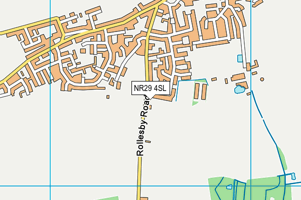 NR29 4SL map - OS VectorMap District (Ordnance Survey)